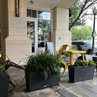 outside