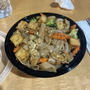 Pad see ew with tofu