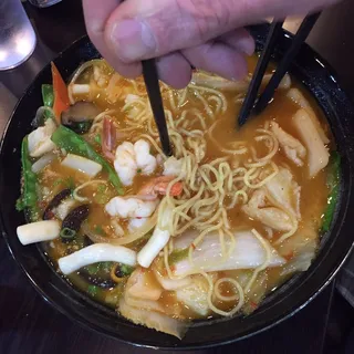 Hot and Spicy Seafood Ramen