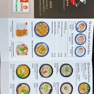 menu, ramen and noodles