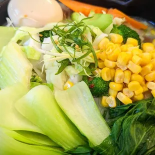 Vegetable Ramen with egg