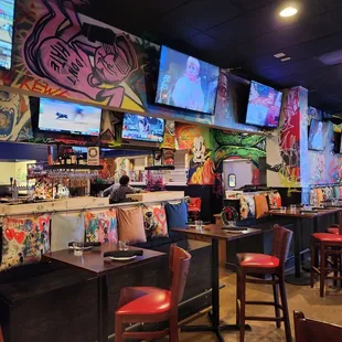 Other side of the room from the larger dining area