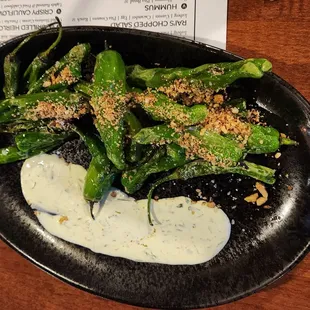 Shishito peppers (friends loved!)