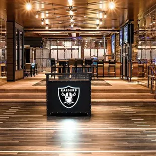 Raiders Tavern and Grill at the M Resort Spa Casino, Las Vegas.  The first official Raiders-themed restaurant.