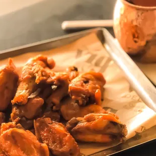 One cannot enjoy comfort with out the wings! Bleu Cheese please ?!