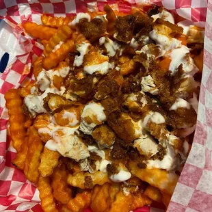 Buffalo chicken fries