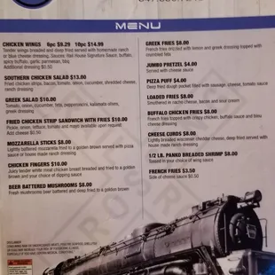 Menu 4/10/2022