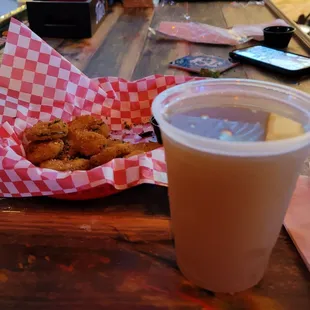 Yellow Rose IPA + Fried Pickles