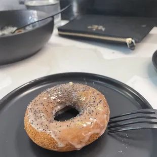 Happy hour dessert- $3.50 Yuzu donut.