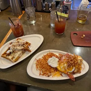 Croque Madame Chicken and Waffle