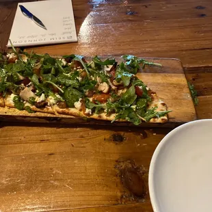 Goat and cheese flatbread