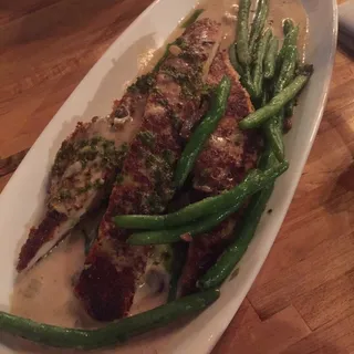 Asiago Crusted Chicken Schnitzel