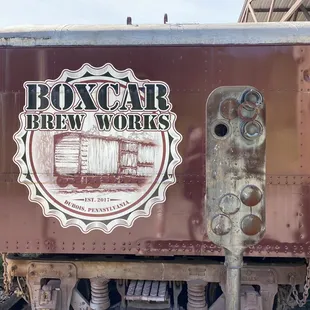 the logo on the side of the train