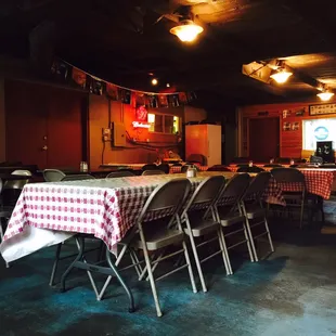 The main dining area reminds me of a VFW Hall. It has it's own special charm.