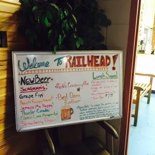 Welcome to Railhead! This sign greets you as you enter.