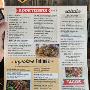Menu - December 2021