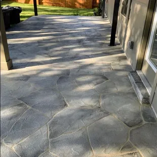 Back patio re surface