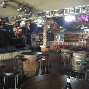 Inside bar and stage