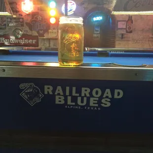 Draft beer served out of Mason jars!