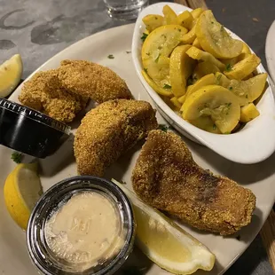 Fried black drum