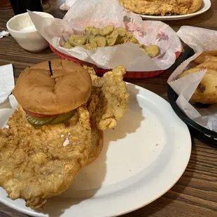 One tenderloin sandwich