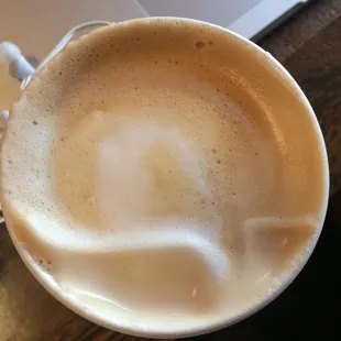 surprisingly frothy white mocha. so yummy.