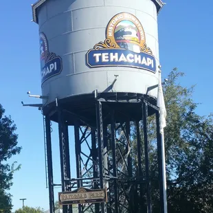 With a water tower