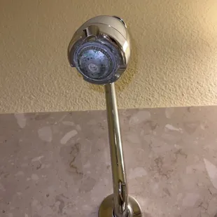 Shower head pretty bad with hard water build up.
