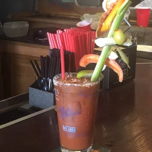 Best Bloody Mary ever. Bartender even gave me the "secret" ingredient.