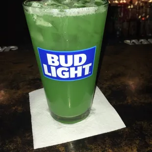 Liquid marijuana  Love that I can show them a pin from Pinterest and Alex the bartender made it. And it's amazing.