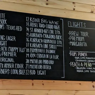 the menu