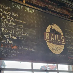 Rails beer menu