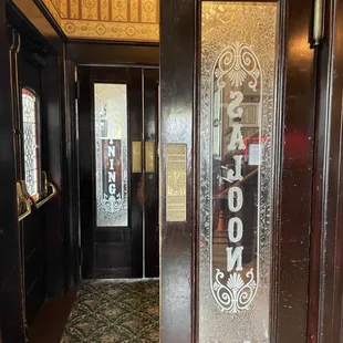 Inside the Jamestown Hotel built in 1856.