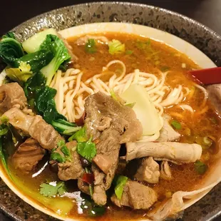 Red Braised Beef Noodle Soup
