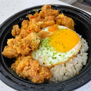 Salted Egg Chicken Rice Bowl