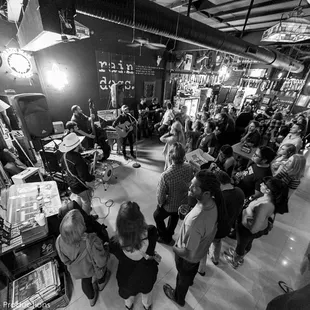 a crowd of people in a store