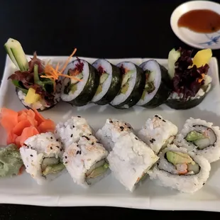 sashimi, sushi, sushi and sashimi, food