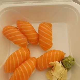 Salmon buttery and nice portion.