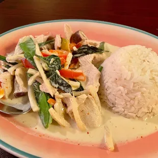 Green curry for lunch