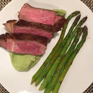 Thanks For the always superior product! Vote de Boeuf with avocado and asparagus