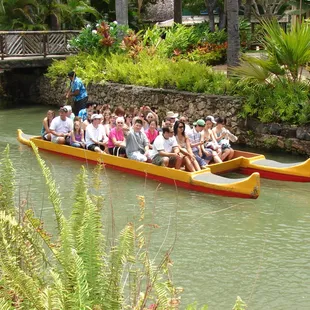 Canoe ride at the Polynesian Culture Center