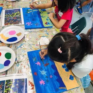 Red, white and blue- summer Art Camp