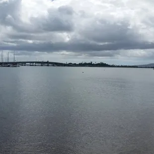 The view of Ford island and Ford island bridge