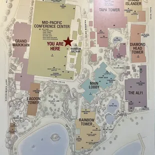 Map of Hilton Village.