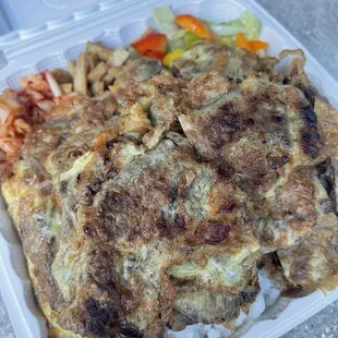 Meat Jun for breakfast. Was very good, recommend