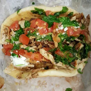 "Super chicken taco"