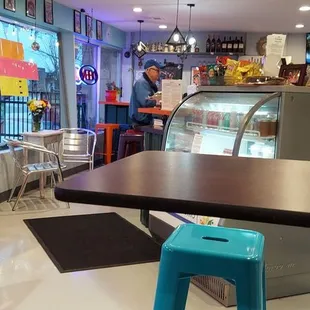 An interior shot of the Bistro.