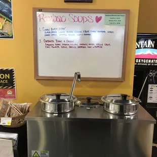 And some fresh soup.