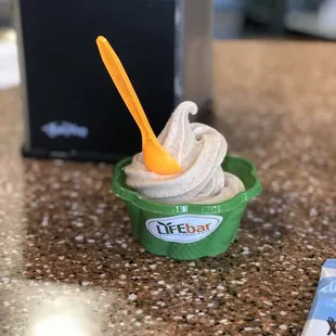 Dairy free pumpkin soft serve fix!