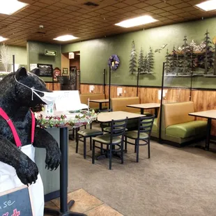 Any place that welcomes you with a masked-up black bear has to be alright in my book!